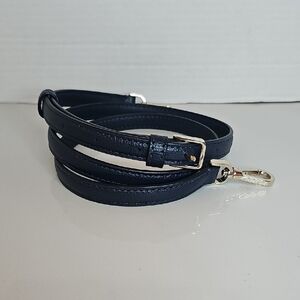 Kate Spade Navy Blue Leather Strap with Silver Hardware